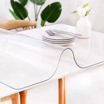 MObyat 1.5mm Clear Desk Cover Protector Rectangular PVC Table Pad Tablecloth Cuttable Plastic Study Desk Mat 16x24in 36x48in 46x66in Protection Furniture (Size : 40 x 96 Inch)