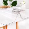 MObyat 1.5mm Clear Desk Cover Protector Rectangular PVC Table Pad Tablecloth Cuttable Plastic Study Desk Mat 16x24in 36x48in 46x66in Protection Furniture (Size : 40 x 96 Inch) view 1