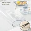 MObyat 1.5mm Clear Desk Cover Protector Rectangular PVC Table Pad Tablecloth Cuttable Plastic Study Desk Mat 16x24in 36x48in 46x66in Protection Furniture (Size : 40 x 96 Inch) view 4