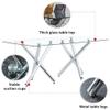 9 Pieces Dining Table Set for 8, 71" Modern Rectangle Tempered Glass Kitchen Table and 8 PU Dining Chairs for Dining Room, Glass Dining Table & Chair Sets with Chrome Metal Legs for Kitchen view 3