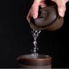125ml Chinese Antique Pottery Gaiwan Handmade Tureen Cup Saucer Crafts view 4