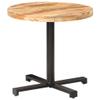Bistro Table Modern Dining Table Set for 6,Oval Dining Table Set for 6,Dining Table Set for 4,White Dining Table Set for 6,Round 31.5"x29.5" Rough Mango Wood view 1