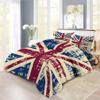 Retro British Flag Design Comforter Set | UK Flag Union Jack Prints Bedding Set | with Soft Comforter+2 Pillow Shams(3PCS) or Sheet (4PCS) (B,Twin-3PCS) view 1