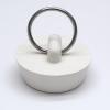 Bonsicoky 2 Pcs Rubber Drain Stopper Fits 1-1/8 Inch to 1-1/4 Inch, Bathtub Drain Plug with Hanging Ring, Bathroom Sink Stopper for Kitchen and Bathroom, White view 3