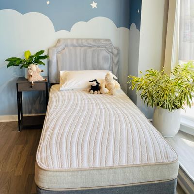 Ethical Mattress CO 6" Kids Mattress, Toxin-Free, Made in The USA with Organic Cotton, Wool, Latex & Pocketed Coils (Bed-in-a-Box); Perfect for bunk beds, trundles & Platform beds - Twin Size