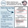 Ethical Mattress CO 6" Kids Mattress, Toxin-Free, Made in The USA with Organic Cotton, Wool, Latex & Pocketed Coils (Bed-in-a-Box); Perfect for bunk beds, trundles & Platform beds - Twin Size view 4