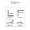 FASDE 47 in. Decorative Vinyl Inside Corner Trim in Matte Black (5 Pack) view 4
