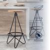 JONATHAN Y BSL1000E Spiroa 30" Modern Industrial Metal/Wood Backless Circular Bar Stool for Home, Kitchen, Dining Room, Workspaces, Cafes and Resturants, Natural Wood Seat with Black Frame view 4