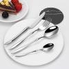 Silverware Set for 6, 24 Piec Modern Simplicit Grade Stainless Steel Flatware Utensils Cutlery Set Including Steak Knife Fork and Spoon,Everyday Household Food Grade Stainless SteelDishwasher Safe view 1