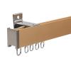 Aluminium Curtain Rails for Bedroom, Hospital Curtain Track - Ceiling/Wall Mount - Light Tightness - Curtain Rod to Create A Private Space (Color : Gold-02, Size : A-1m/3.3ft(1m*1)) view 1