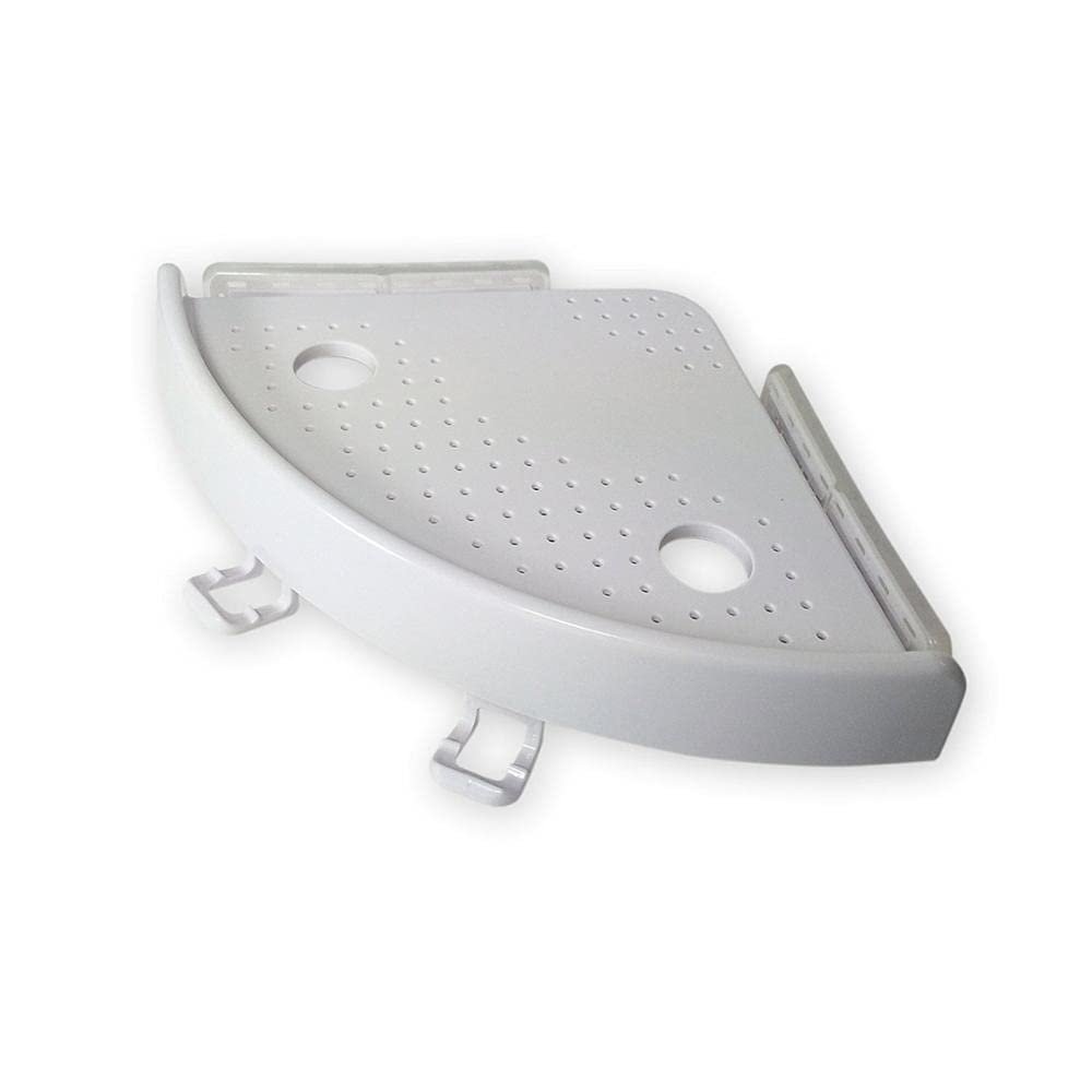 BAHELS Corner Shower Caddy Bathroom Shelf Organizer, Caddy Bathroom Corner Shelf Storage with 2 Hooks Wall Holder Shower Organizer