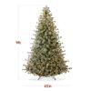Best Choice Products 9ft Pre-Lit Cashmere Christmas Tree, Premium Semi-Flocked Artificial Holiday Decor w/Cordless Connection, 2-in-1 LED Lights view 2