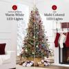Best Choice Products 9ft Pre-Lit Cashmere Christmas Tree, Premium Semi-Flocked Artificial Holiday Decor w/Cordless Connection, 2-in-1 LED Lights view 4