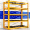 REIBII Garage Shelving Load 3000LBS, 5-Tier Storage Shelves, Adjustable Heavy Duty Metal Shelving Unit for Pantry, Basement, Warehouse, 72" H x 36" W x 16" D view 1