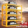 REIBII Garage Shelving Load 3000LBS, 5-Tier Storage Shelves, Adjustable Heavy Duty Metal Shelving Unit for Pantry, Basement, Warehouse, 72" H x 36" W x 16" D view 4