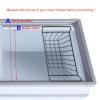 PenRux 2Pcs Freezer Baskets, Steel Wire Hanging Freezer Wire Storage Baskets with Handles, Closet Baskets, Farmhouse Organizer Storage Bins, Fridge Basket Rack, for Kitchen (L 47.5cm X view 3