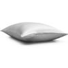 100% Silk Pillow Case Made in USA, Real 22 Momme Mulberry Silk Pillowcase, Machine Washable, Hypoallergenic, Anti Acne, 750+ Thread Count (Gray, Queen) view 4
