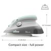 oliso M3Pro Project Steam Iron with Solemate  1000W Ceramic Soleplate Iron and LED Light for Sewing, Quilting, Crafting, and Travel  Aqua view 2