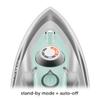 oliso M3Pro Project Steam Iron with Solemate  1000W Ceramic Soleplate Iron and LED Light for Sewing, Quilting, Crafting, and Travel  Aqua view 3