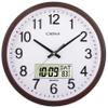 OSTAR 14" Large Analog Digital Display Wall Clock Silent Non-Ticking, Day of The Week Temperature Battery Operated Clock for Living Room Bedroom Kitchen view 1