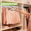 All Hung Up Plastic Hangers Slim, Non Slip Space Saving Clothes Hangers for Closet Organization, Durable Notched Plastic Coat Hangers for Shirts, Dresses & Jackets, Smokey Clear, 36 Pack view 3