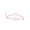 Uonlytech 10pcs Clothing Hangers for Adults Heart Shape Plastic Hangers Swivel Hooks Coathangers for Closet Storage view 2