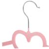 Uonlytech 10pcs Clothing Hangers for Adults Heart Shape Plastic Hangers Swivel Hooks Coathangers for Closet Storage view 3