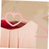 Uonlytech 10pcs Clothing Hangers for Adults Heart Shape Plastic Hangers Swivel Hooks Coathangers for Closet Storage view 4