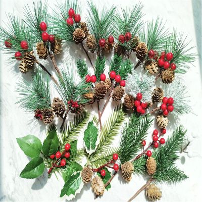 exnox Christmas Decoration Garland Materialchristmas Tree Window Home Accessories Accessories Cedar Hemp Rope Red Berry Bouquet
