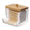 REIK Toothpick Holders Multifunctional Toothpick Box Acrylic Transparent Cotton Swab Storage Box Desktop Toothpick Jar Dispenser Toothpick Dispenser view 1