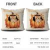 KafePross Halloween Trick or Treat Puppy Dog Pillow Cover Scary Wood Labrador with Pumpink Pumpkin Decor Cotton Linen Halloween Farmhouse Decor Cushion Cover, 16x16 Inch Double Sides Print 132 view 3
