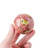 AAKOMA 1PC Natural Stone Peach Blossom Tourmaline Crystal Ball Gemstone Peach Blossom Stone Quartz Sphere Home Decoration (Size : About 4-5cm) view 1