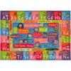 KC Cubs Bilingual Educational Kids Rug  English & Spanish ABC, Colors & Phrases  Language Learning Mat Classroom & Playroom Carpet Baby-Toddler 8x10 view 1