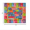 KC Cubs Bilingual Educational Kids Rug  English & Spanish ABC, Colors & Phrases  Language Learning Mat Classroom & Playroom Carpet Baby-Toddler 8x10 view 2