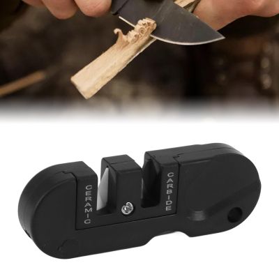 4 in 1 Pocket Knife Sharpener, Multifunction High Hardness Blade Tungsten Sharpening Tool and Hone Straight and Serrated Blade