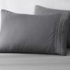 2 Piece Pillowcases,100% Wasahble Microfiber Soft Pillow Cover Set (Queen 20 * 30 inch, Dark Gray) view 3