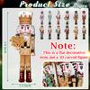24 Pieces Christmas Nutcracker Wooden Ornaments, Wood Hanging Decoration Set for Christmas Tree Hanging 2D Printed Wood Crafts Holiday Decor Xmas Party Supplies (Xmas-Nutcracker-A) view 2