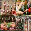 24 Pieces Christmas Nutcracker Wooden Ornaments, Wood Hanging Decoration Set for Christmas Tree Hanging 2D Printed Wood Crafts Holiday Decor Xmas Party Supplies (Xmas-Nutcracker-A) view 4