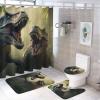 Dunmat Ancient Century Dinosaur Shower Curtain Set for Bathroom view 1