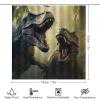 Dunmat Ancient Century Dinosaur Shower Curtain Set for Bathroom view 2
