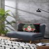 BOBOWUNY Christmas Santa Pillow Covers King Size, Soft Bed Throw Pillowcases Breathable Cooling Long Lumbar Body Pillow Sham Cover for Bed Sofa 20x40 Red Black Plaid Winter Snowflake Xmas Tree view 3