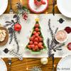 Artoid Mode Red Pine Trees Merry Christmas Table Runner, Winter Xmas Holiday Kitchen Dining Table Decoration for Home Party Decor 13x108 Inch view 4
