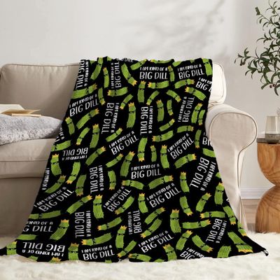 Todeyya Fun Pickles Blanket Gifts for Girls Boys - Super Soft Flannel Fleece Blanket, Lightweight Microfiber Cozy Plush Blanket for Couch M 60x50 in for Teens/Travel