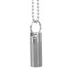 2 Pcs Medicine Sealed Bottle, Waterproof Portable Keyring Single Layer Sealed Medicine Container with Chain, Durable Multipurpose Household Organizer Storage Box for Home Outdoor view 2