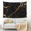 Tapestry Wall Tapestry for Living Room Black Gold Marble Wall Hanging Soft Tapestries Wall Decoration for Bedroom Fashion Decor Tapestries Aesthetic Decor Tapestry (60 X 40 Inches) view 2