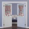 Christmas Blackout Door Curtains for French, Glass,Front, Back, Patio Door, Thermal Insulated Rod Pocket Window Curtain Drapes With Tiebacks, Red Balls Winter Fantasy Snowflake Grey 54"x40" view 2