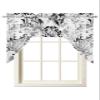 Jolunifun Black Grey Flower, Swag Valance Kitchen Curtains, Rod Pocket Valance Curtain Panels for Bedroom Living Room Bathroom Cafe Windows, Watercolor Classic Dandelion Floral 56''x36'' view 2