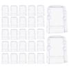 Kichvoe 50pcs Transparent - Chair Leg Caps Floor Protectors for Tubes End Non- Design for Furniture Stability for Shelving and Legs view 1