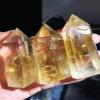 PEKMAR 60mm-70mm Natural Folk Crafts Crystal Stones Citrine Point Tower 1PC Suitable for Home Room Decoration ERTEYIN view 4