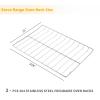 Allstare 2Pcs 316067902 Oven Rack Replacement Parts for Frigidaire Stove Oven Parts 316069800 Oven Rack for Kenmore Oven Parts 22.8" x 16" 304 Stainless Steel Rack-Flat Frigidaire Range Oven Wire Rack view 2